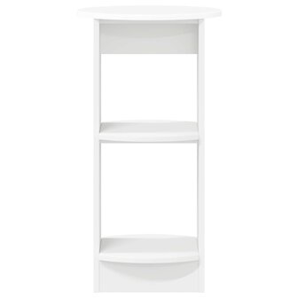 Bijzetkast Wit Geconstrueerd hout 4