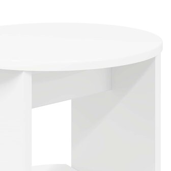 Bijzetkast Wit Geconstrueerd hout 8