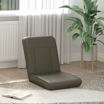 Vloerstoel Grijs 50 x 73 x 60 cm Nep Leer 1