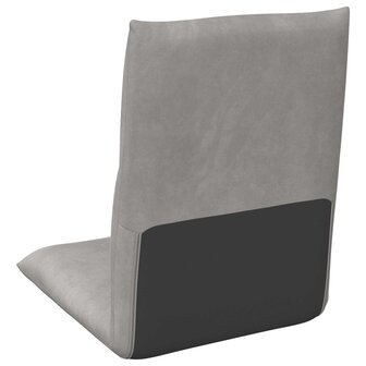 Vloerstoel Lichtgrijs 46 x 50 x 61 cm Fluweel 6