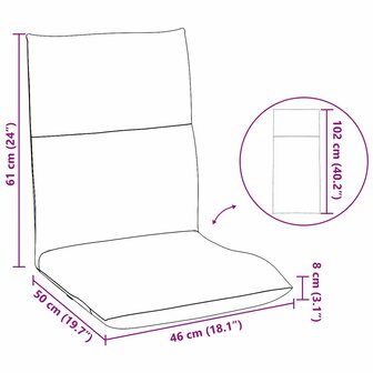Vloerstoel Roze 46 x 50 x 61 cm Fluweel 11