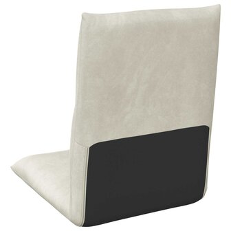 Vloerstoel Cr&egrave;me 46 x 50 x 61 cm Fluweel 6