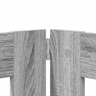 Hondenhekje met standaards 2 pcs Grijs sonoma 60 x 80 cm 6