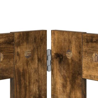 Hondenhekje met standaards 2 pcs Gerookt eiken 80 x 60 cm 6
