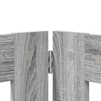 Hondenhekje met standaards 2 pcs Grijs sonoma 80 x 60 cm 6