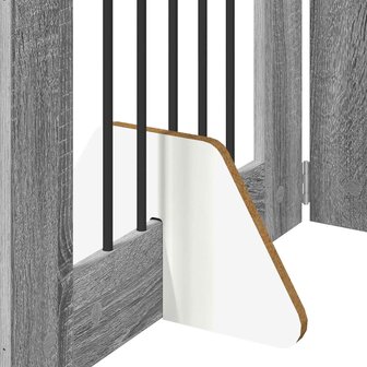 Hondenhekje met standaards 2 pcs Grijs sonoma 60 x 60 cm 7