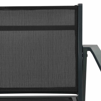 Tuinstoelen 2 pcs Zwart en Anthraciet 53,5 x 59 x 77 cm 5