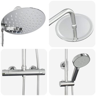 Thermostatisch Douchesysteem Set Chroom 27 x 43,5 x 83 cm 7