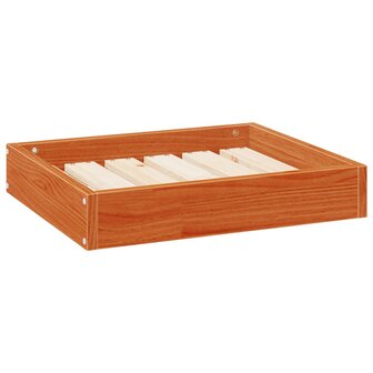 Hondenbed Wasbruin 51,5 x 44 x 9 cm Massief Vurenhout 2