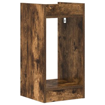 Plantenstandaard met plank Gerookte Eik 30 x 30 x 60 cm 6
