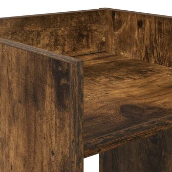 Plantenstandaard met plank Gerookte Eik 30 x 30 x 60 cm 7