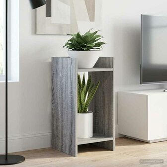 Plantenstandaard met plank Grijze Sonoma 30 x 30 x 60 cm 1