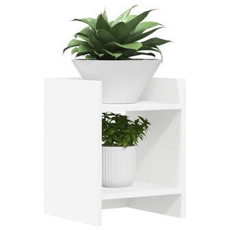 Plantenstandaard Wit 30 x 30 x 40 cm Geconstrueerd hout 3