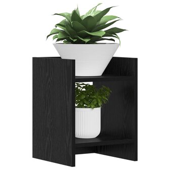 Plantenstandaard Zwarte Eik 30 x 30 x 40 cm Geconstrueerd hout 3