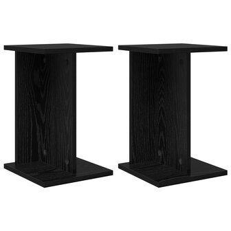 Plantenstandaard 2 pcs Zwarte Eik 25 x 25,5 x 40,5 cm 2