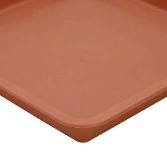 Plantenpotten 6 pcs Baksteenrood 28,5 x 28,5 x 22 cm Kunststof 10