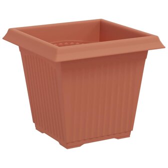 Plantenpotten 24 pcs Baksteenrood 16 x 16 x 14 cm Kunststof 6