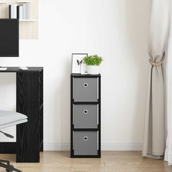 Dressoir met lade Zwart Eiken 25,5 x 22 x 69,5 cm 3