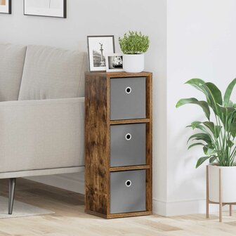 Dressoir met lade Gerookt eiken 25,5 x 22 x 69,5 cm 1