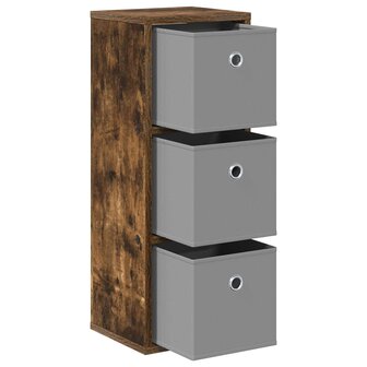 Dressoir met lade Gerookt eiken 25,5 x 22 x 69,5 cm 4