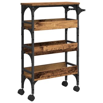 Keukentrolley Oud Hout 53 x 20 x 76 cm Bewerkt hout 8