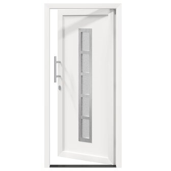 Voordeur Wit 88 x 200 cm PVC 6