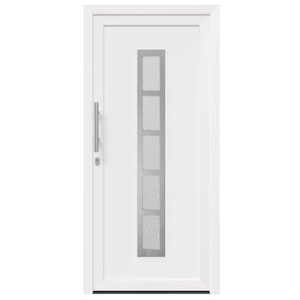 Voordeur Wit 98 x 200 cm PVC 7