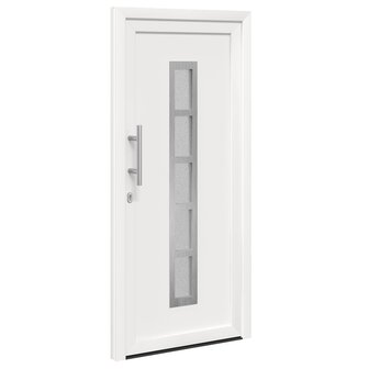 Voordeur Wit 108 x 208 cm PVC 5