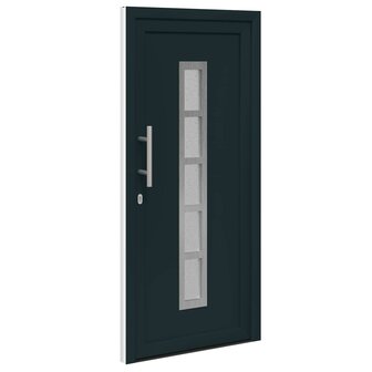 Voordeur Antracietkleurig 88 x 200 cm PVC 5
