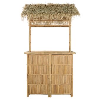 Buiten Bartafel Naturel 115 x 95 x 215 cm Bamboe 3