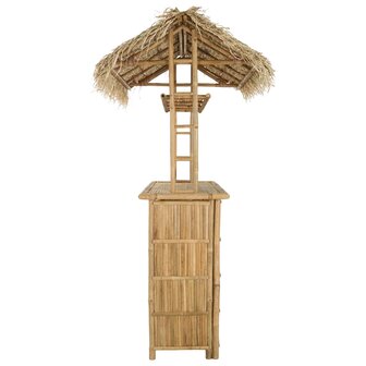 Buiten Bartafel Naturel 115 x 95 x 215 cm Bamboe 4