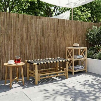 Tuinbank Naturel 80 x 38 x 40 cm Bamboe 1