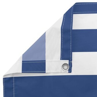 Balkonscherm Blauw en Wit 110 x 200 cm Oxford Stof 5