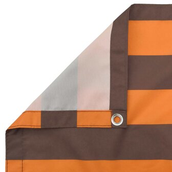Balkonscherm Oranje en Bruin 100 x 200 cm Oxford Stof 5