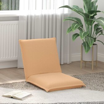 Vloerstoel Beige 54 x 64 x 59 cm Schapenstof 1