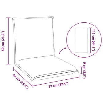 Vloerstoel Beige 54 x 64 x 59 cm Schapenstof 11