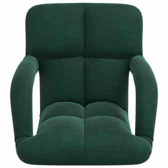 Vloerstoel Donkergroen 58 x 62 x 58 cm Fluweel 4