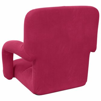Vloerstoel Wijnrood 58 x 62 x 58 cm Fluweel 6
