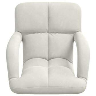 Vloerstoel Cr&egrave;me 58 x 62 x 58 cm Fluweel 4