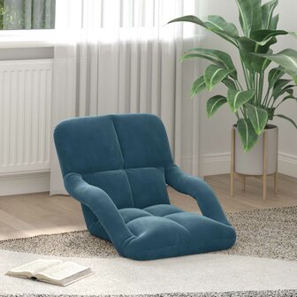 Vloerstoel Blauw 58 x 62 x 58 cm Fluweel 1