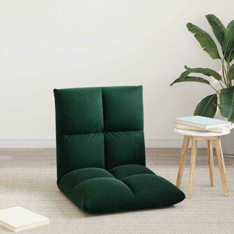 Vloerstoel Donkergroen 50 x 61 x 57 cm Fluweel 3
