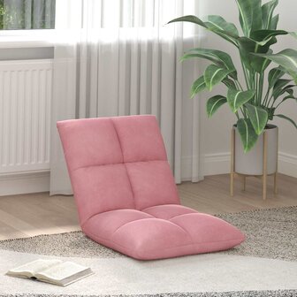 Vloerstoel Roze 50 x 61 x 57 cm Fluweel 1