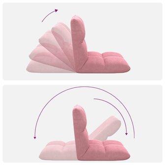 Vloerstoel Roze 50 x 61 x 57 cm Fluweel 8