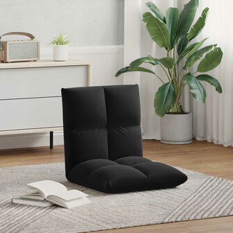 Vloerstoel Zwart 50 x 61 x 57 cm Fluweel 3