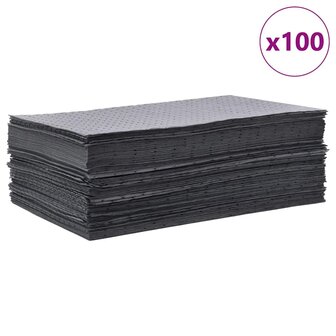 Olie-absorberende pads 100 st 40x50 cm grijs 1