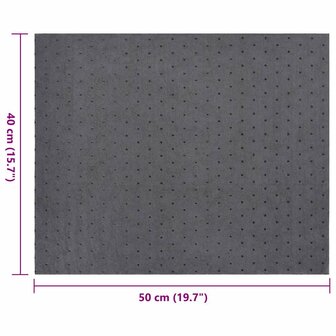 Olie-absorberende pads 100 st 40x50 cm grijs 7