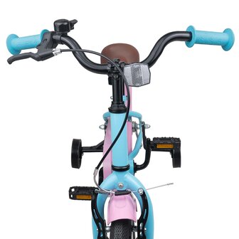 Kinderfiets 12 Inch voor 2-4 jaar oud Lichtblauw 5