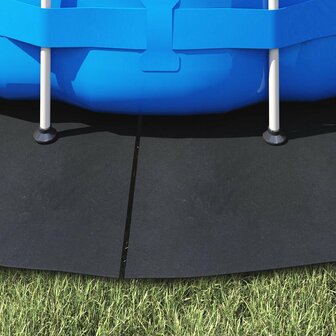 Zwembad Grondzeil Zwart &Oslash; 244 cm Niet-geweven Stof 4
