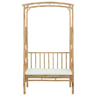 Tuinboog met Bank Naturel 115 x 50 x 205 cm Bamboe 3