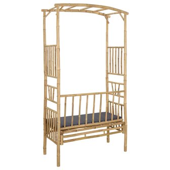 Tuinboog met Bank Naturel 115 x 50 x 205 cm Bamboe 5